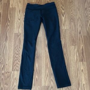 lululemon athletica Black Leggings with Multicolor Waistband